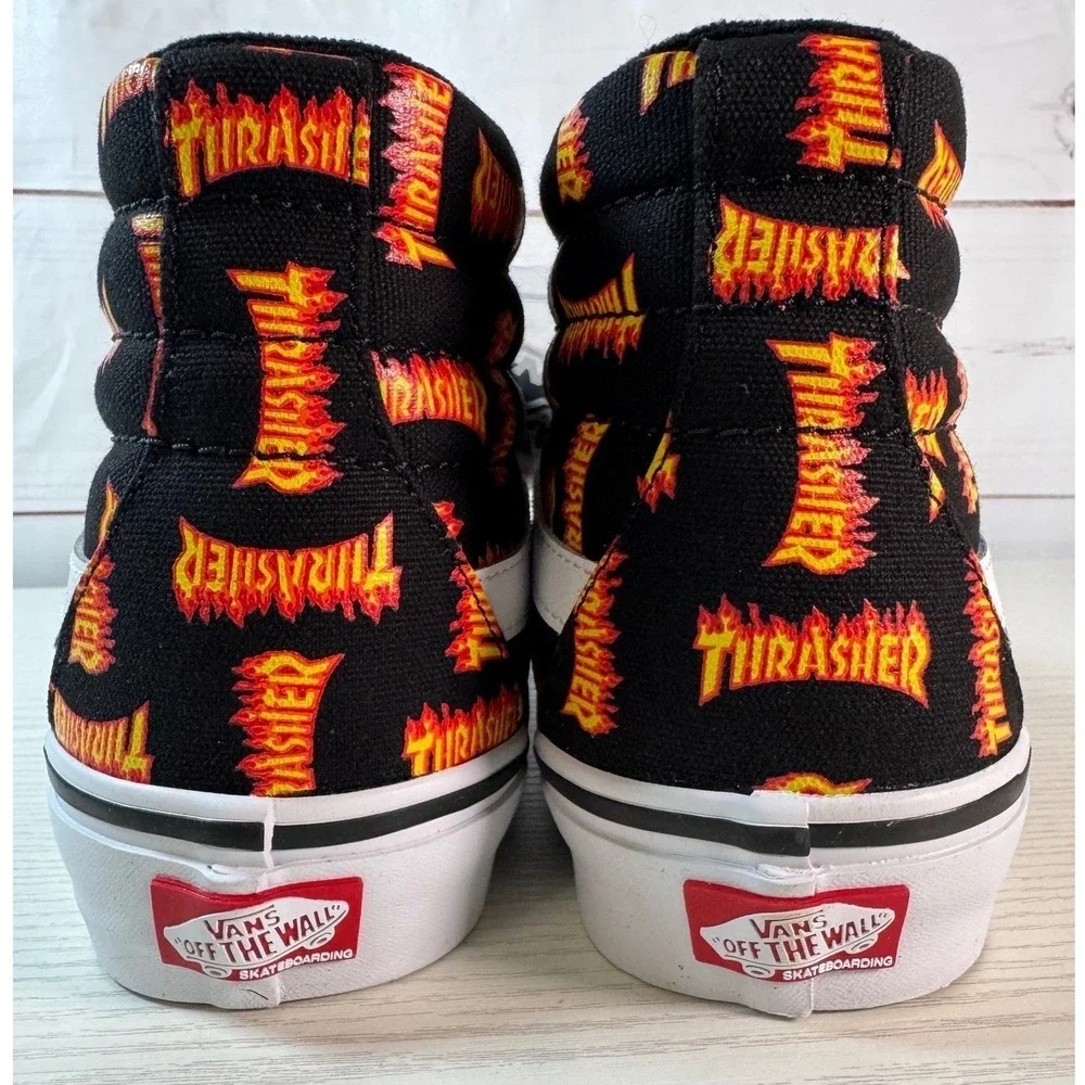NEW in Box / Vans Skate Sk8-H Thrasher Black Sneakers‎ / Size 9.5 / Sku0164